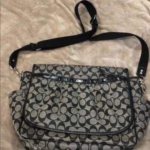 Coach Messenger style Diaper Bag